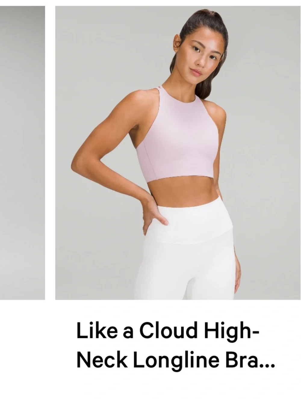 High-Neck Like a Cloud Longline Bra - Lululemon